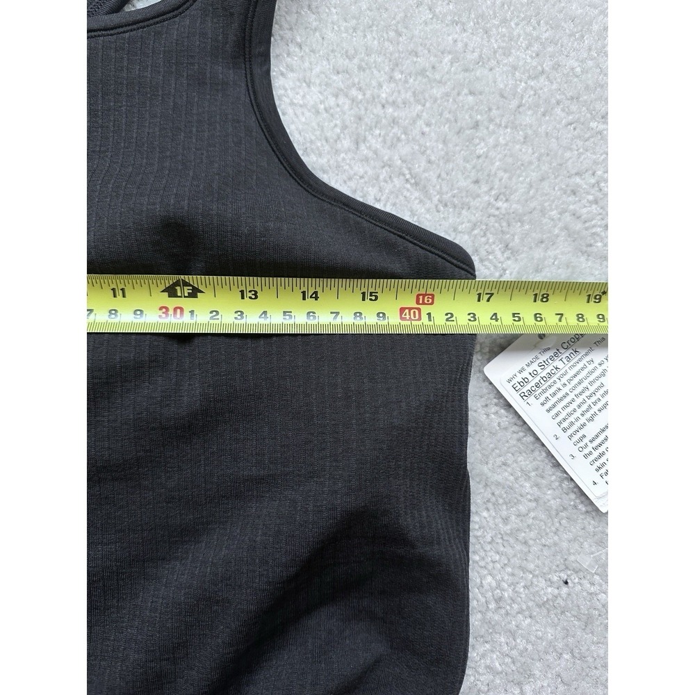 NWT Lululemon Trapeze Twist Tank - Ebb To Street Cropped Racerback Tank Size 12 - Picture 6 of 9
